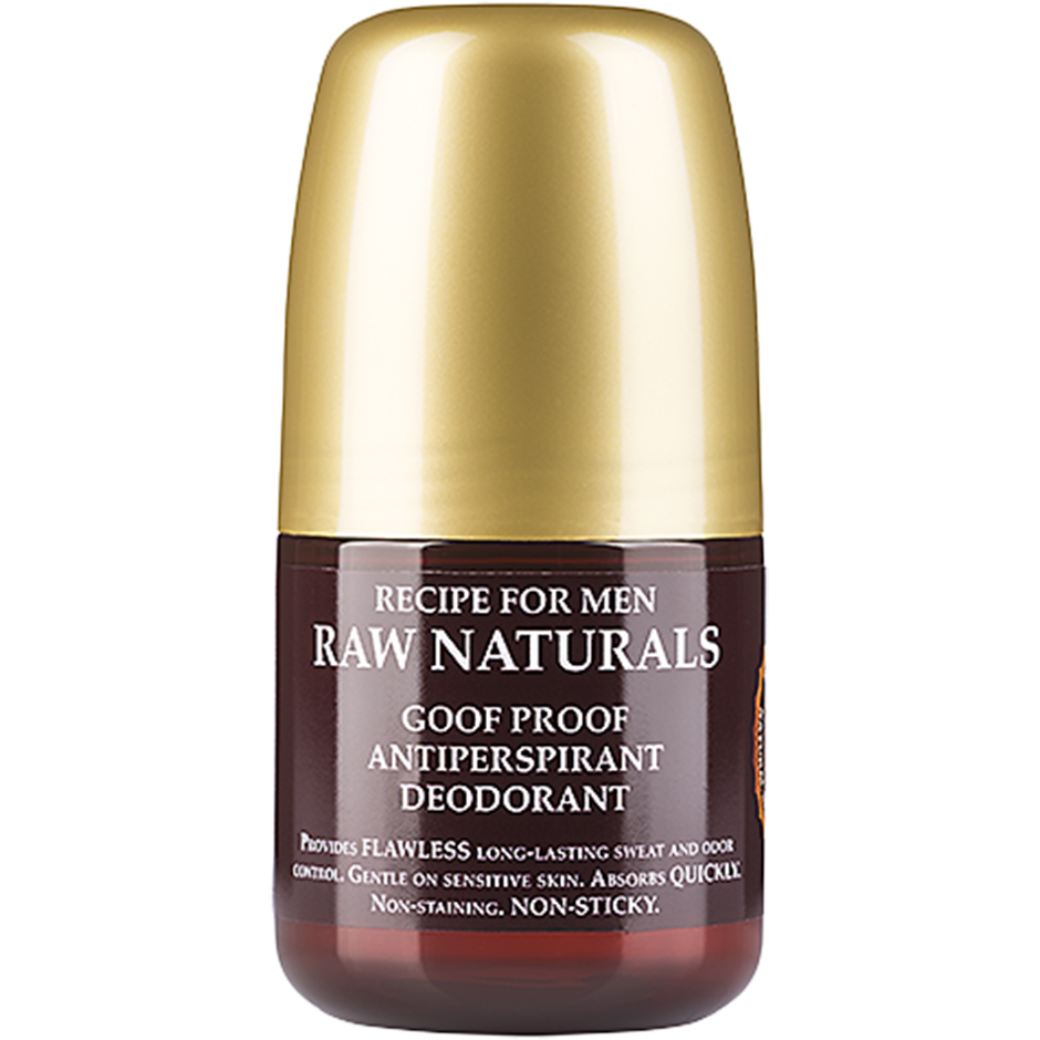 Raw Naturals Goof Proof Antiperspirant Deodorant, 60 ml Raw Naturals by Recipe for Men Herredeodorant Hudpleie - Deodorant - Herredeodorant