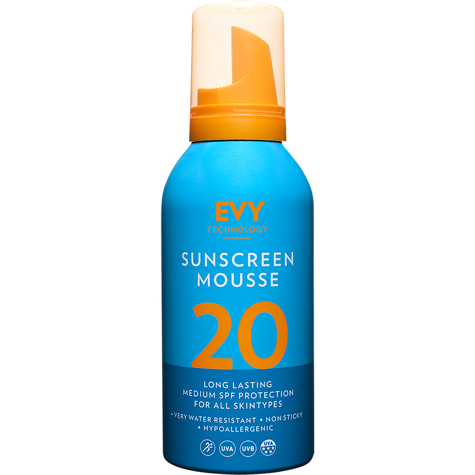 EVY Sunscreen Mousse 20 Medium SPF, 150 ml EVY Technology Solbeskyttelse til kropp
