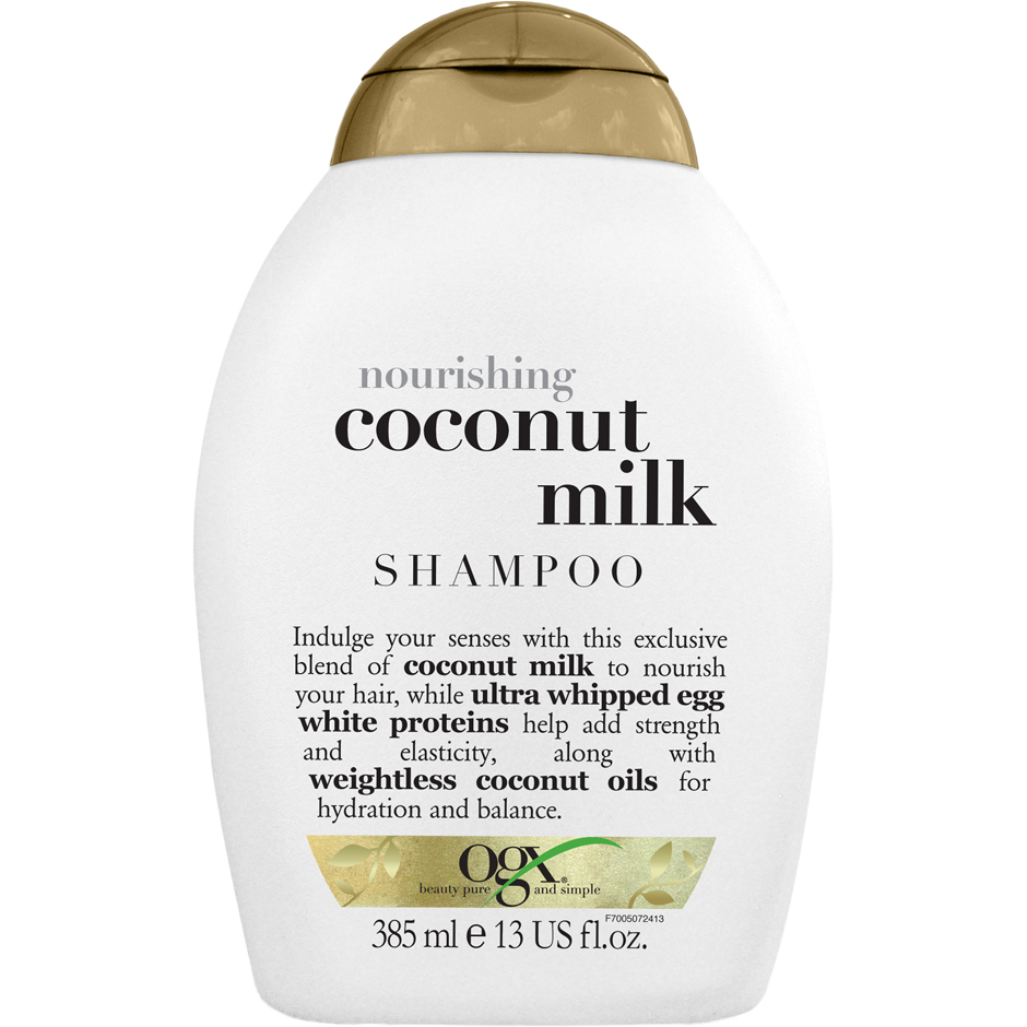 Ogx Nourishing Coconut Milk Shampoo, 385 ml OGX Shampoo Hårpleie - Hårpleieprodukter - Shampoo